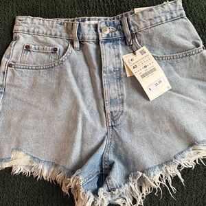 Zara Denim High-Waisted Women Shorts